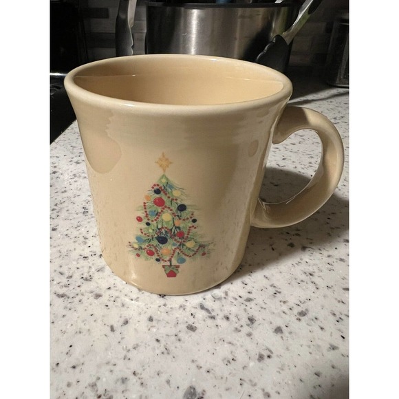 Fiesta Christmas Tree Mug 12 oz Java Coffee Cup Homer Laughlin HLC Fiestaware - Picture 1 of 2